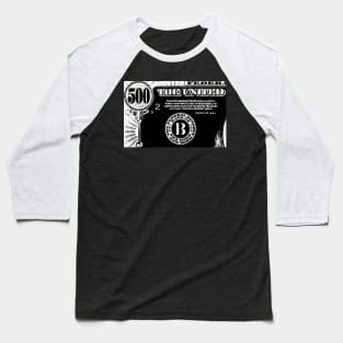 $500 Dollars Dark Money Baseball T-Shirt